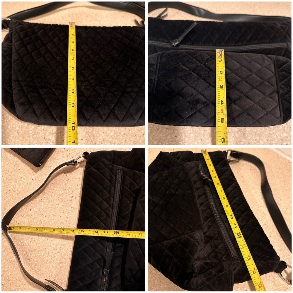 Vera Bradley Iconic Velvet Go ahead Shoulder Bag, Wristlet & Coin Purse Set - Picture 9 of 14